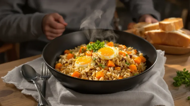 Je prépare ce riz sauté carottes-poireau à la sauce soja dès que je veux un dîner healthy express prêt en 15 minutes