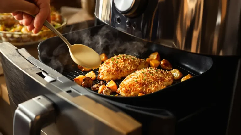 Blanc de poulet pané, champignons et sauce à la crème : la recette Airfryer du Dr Jean-Michel Cohen