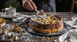 C'est la nouvelle recette qui fait fureur cet hiver : le gâteau noisettes-chocolat à la croûte ultra craquante (et vraiment facile)