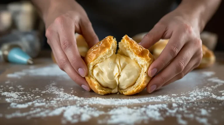 Ces choux à la crème pâtissière sont une tuerie : coques super légères, crème vanille ultra lisse Ces choux à la crème pâtissière sont une tuerie : coques super légères, crème vanille ultra lisse