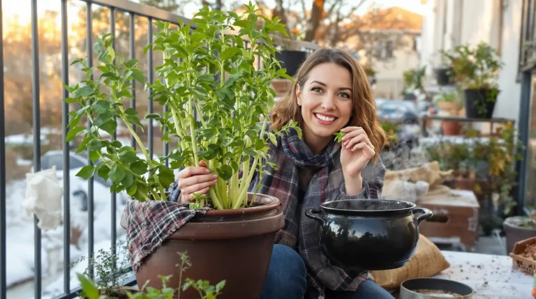 Cette plante remplace les cubes de bouillon en cuisine : je la mets en pot à la période idéale