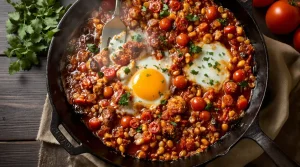 Chakchouka à l’italienne : le chef Simone Zanoni révèle sa version au fromage ultra gourmand