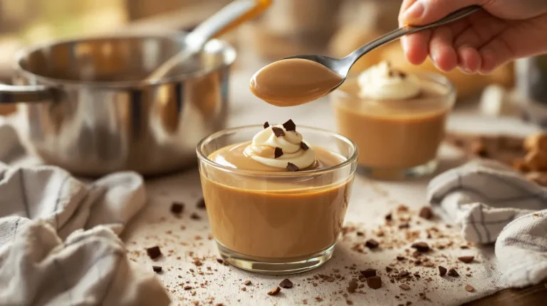 Crème dessert minute au café : j’adore sa texture ultra fondante et veloutée, sans œuf, au goûter Crème dessert minute au café : j’adore sa texture ultra fondante et veloutée, sans œuf, au goûter