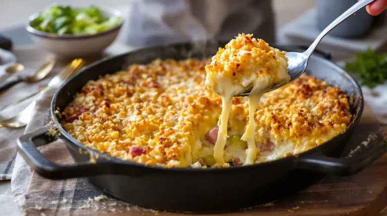 Depuis que j’ai goûté ce crumble poireaux-jambon au parmesan, je laisse tomber la quiche en 25 min