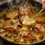 Filet mignon aux champignons et à la moutarde : un plat fondant et crémeux prêt en 30 minutes