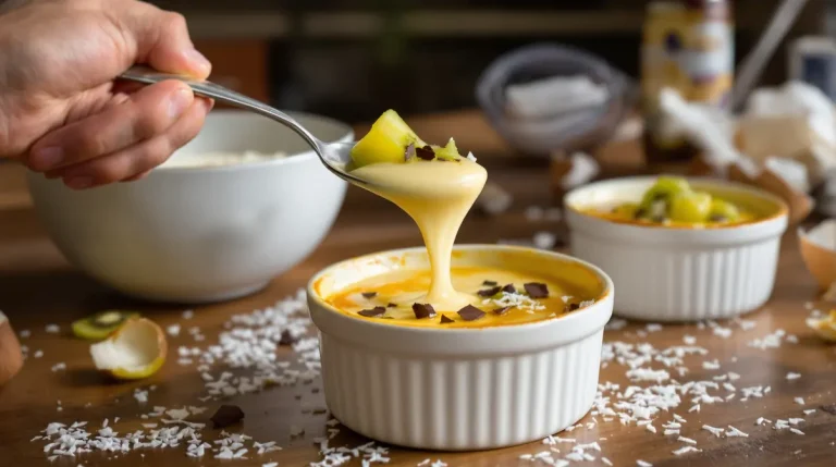 Plus léger qu'un flan antillais, ce dessert au bon goût de coco se prépare en un rien de temps